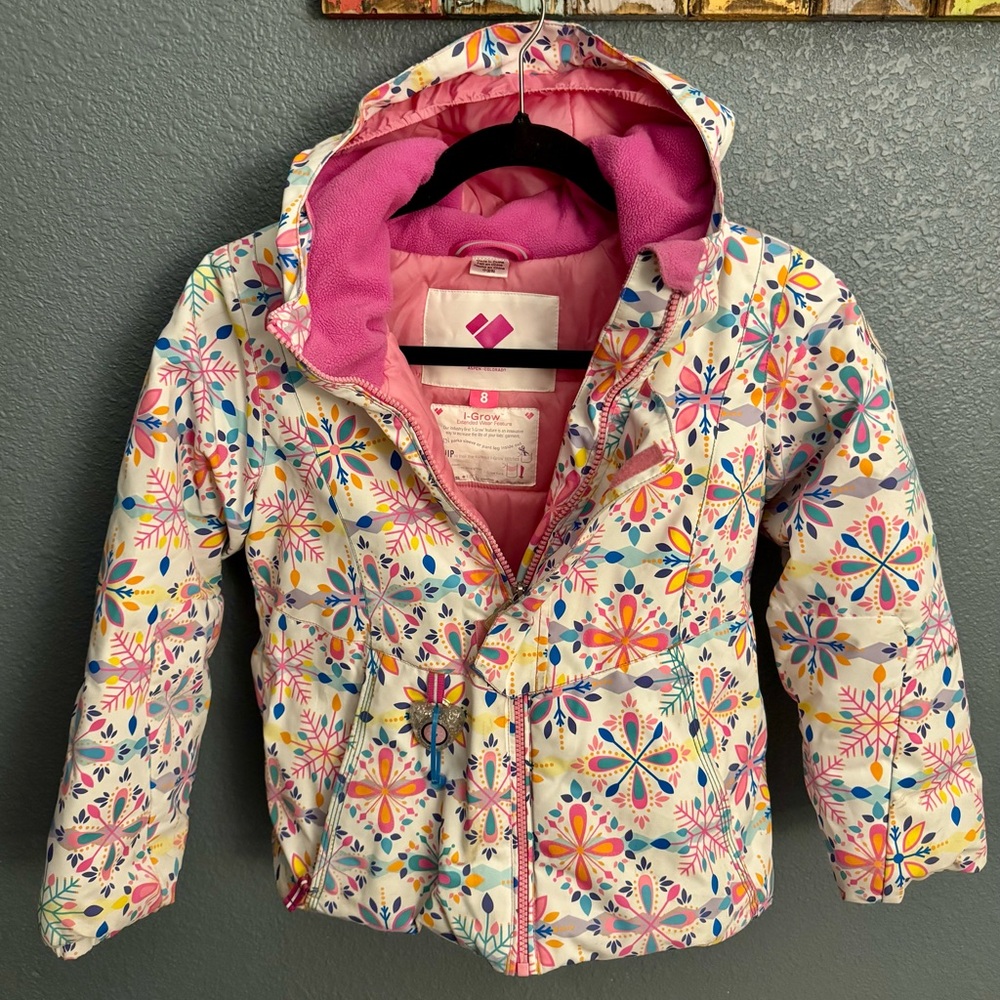Obermeyer Girls I-Grow Ski Jacket in EUC size 8